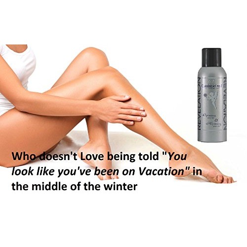 Revelation Caribbean Mist Organic and Natural Sunless Self Tanning Spray, UV ...
