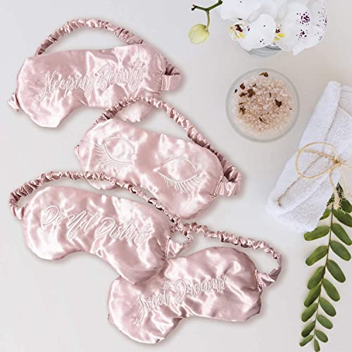 REVELÉ Satin Sleep Set - Includes 1 Satin Pillowcase, 1 Satin Eye Mask