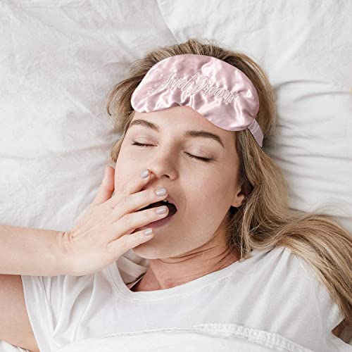REVELÉ Satin Sleep Set - Includes 1 Satin Pillowcase, 1 Satin Eye Mask