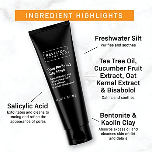 Revision Skincare Pore Purifying Clay Mask, deep cleansing and refining treat...