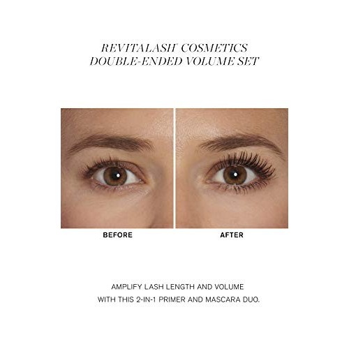 REVITALASH COSMETICS, Double-Ended Volume Set, Eyelash Primer & Mascara, Hypo...