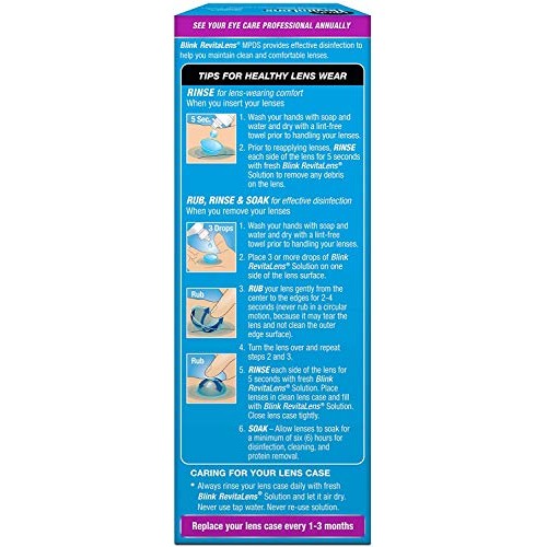 Blink RevitaLens Multi-Purpose Disinfecting Solution 10 oz (Pack of 2)