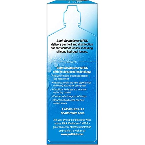 Blink RevitaLens Multi-Purpose Disinfecting Solution 10 oz (Pack of 2)
