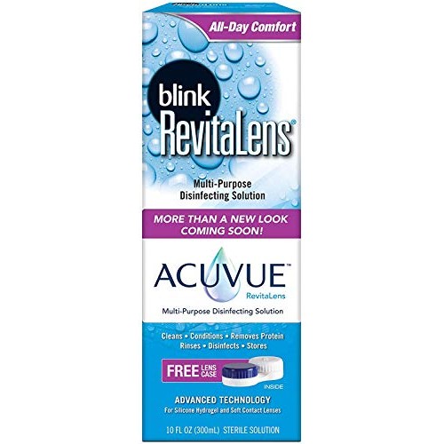 Blink RevitaLens Multi-Purpose Disinfecting Solution 10 oz (Pack of 2)