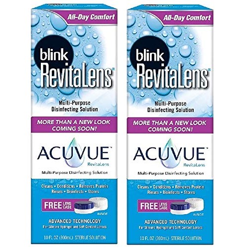 Blink RevitaLens Multi-Purpose Disinfecting Solution 10 oz (Pack of 2)