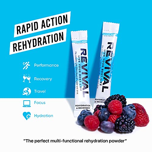 Revival Electrolytes Powder Packets, Hydration Drink Mix - Sport, Wellness, T...