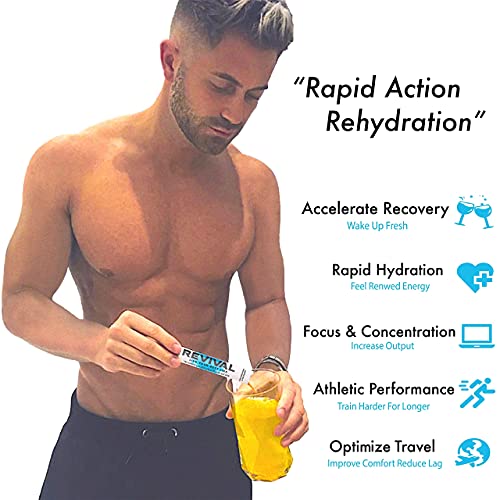 Revival Electrolytes Powder Packets, Hydration Drink Mix - Sport, Wellness, T...
