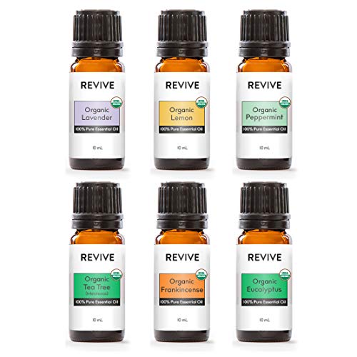 Revive Essential Oils USDA Certified Organic KIT - 100% Pure Therapeutic Grad...
