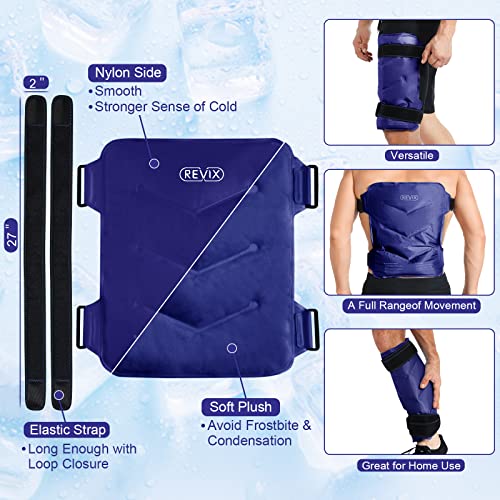 REVIX Ice Pack for Hip Replacement, Ice Wraps Flexible Gel Cold Pack for Burs...