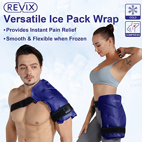 REVIX Ice Pack for Hip Replacement, Ice Wraps Flexible Gel Cold Pack for Burs...