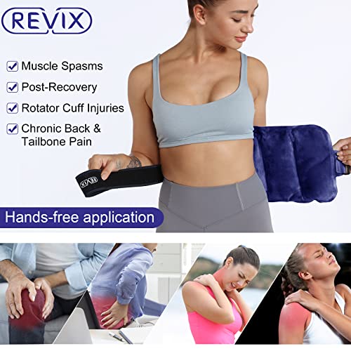 REVIX Ice Pack for Injuries Reusable Gel for Lower Back Pain Relief, Cold Pac...