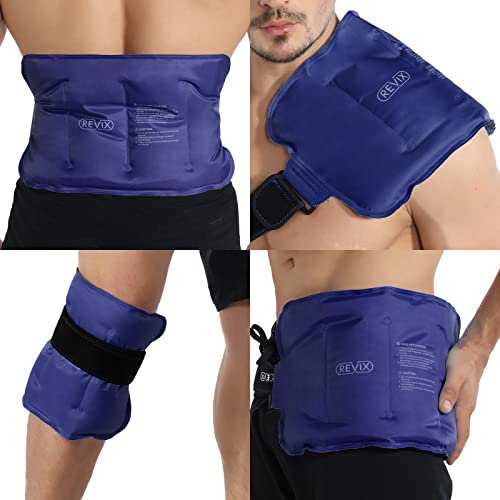REVIX Ice Pack for Injuries Reusable Gel for Lower Back Pain Relief, Cold Pac...