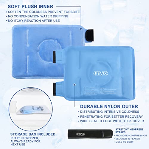 REVIX Ice Pack for Knee Pain Relief, Reusable Gel Ice Wrap for Leg Injuries, ...