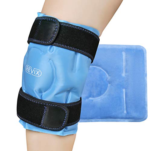 REVIX Ice Pack for Knee Pain Relief, Reusable Gel Ice Wrap for Leg Injuries, ...