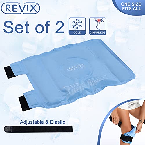 REVIX Ice Packs for Knee Injuries Reusable, Gel Ice Wraps with Cold Compressi...