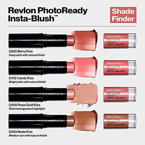 Blush Stick by Revlon, PhotoReady Insta-Blush Face Makeup with Cream to Powde...
