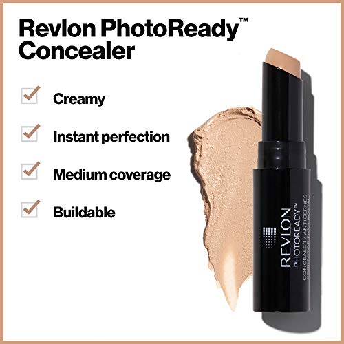 Concealer Stick by Revlon, PhotoReady Face Makeup for All Skin Types, Longwea...