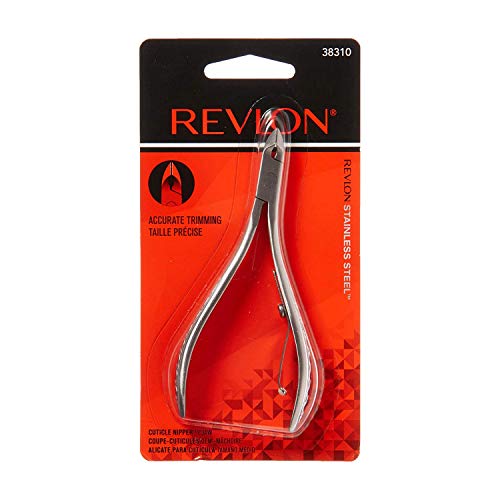 Cuticle Trimmer by Revlon, Half Jaw Cuticle Remover Tool, Nail Care, High Pre...