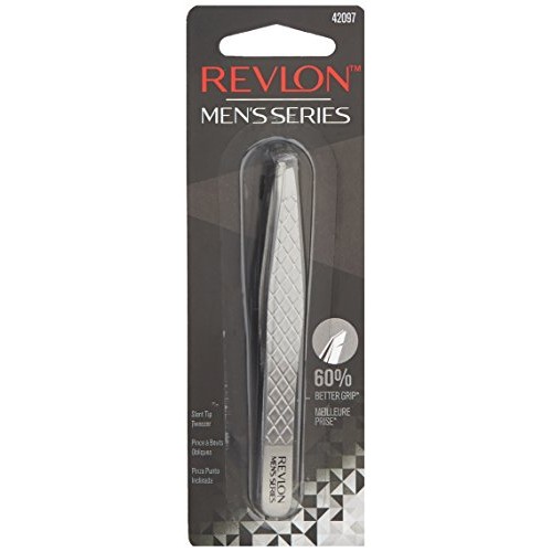 Eyebrow Hair Removal Tweezer by Revlon, Men's Series, High Precision Tweezers...