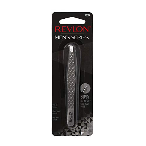 Eyebrow Hair Removal Tweezer by Revlon, Men's Series, High Precision Tweezers...