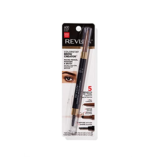 Eyebrow Pencil & Powder by Revlon, ColorStay Brow Creator 2-in-1 Eye Makeup w...