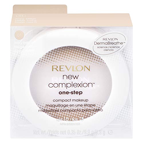 Foundation by Revlon, New Complexion One-Step Face Makeup, Longwear Light Cov...