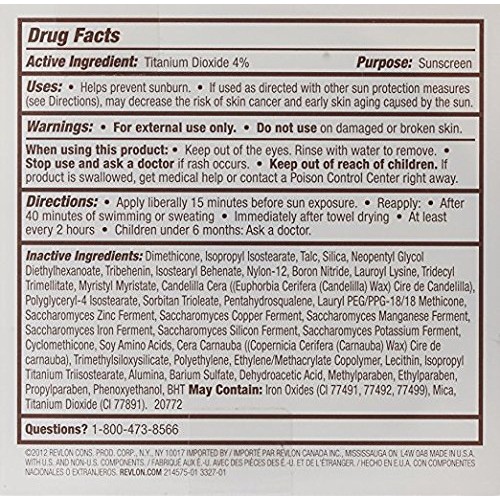 Foundation by Revlon, New Complexion One-Step Face Makeup, Longwear Light Cov...