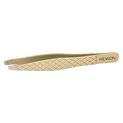 Hair Removal Tweezer by Revlon, Gold Series Slant Titanium Coated, Diamond Pa...