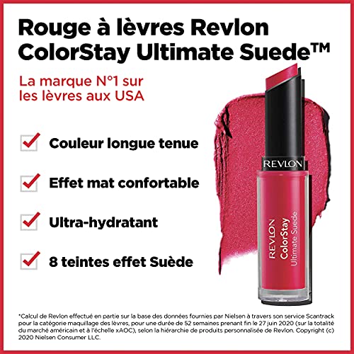 Lipstick by Revlon, ColorStay Ultimate Suede Lipstick, High Impact Lip color ...