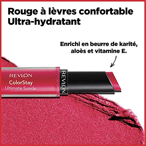 Lipstick by Revlon, ColorStay Ultimate Suede Lipstick, High Impact Lip color ...