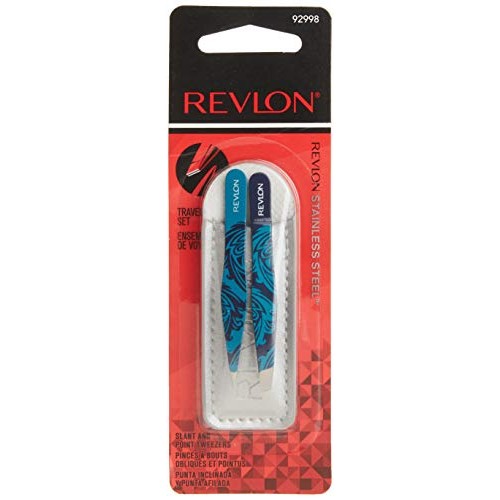Mini Hair Removal Tweezer Set by Revlon, Travel Set, High Precision Tweezers ...