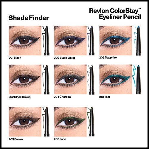 Pencil Eyeliner by Revlon, ColorStay Eye Makeup with Built-in Sharpener, Wate...