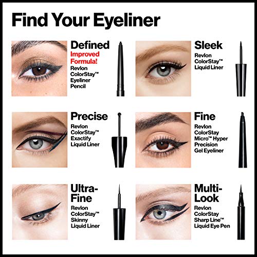 Pencil Eyeliner by Revlon, ColorStay Eye Makeup with Built-in Sharpener, Wate...
