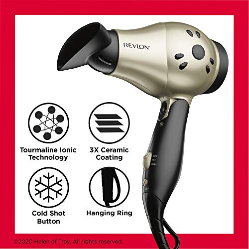 REVLON 1875W Compact Folding Handle Travel Hair Dryer