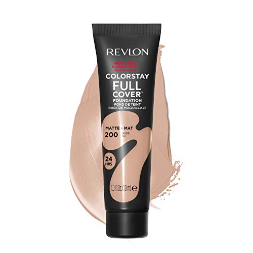Revlon ColorStay Full Cover Longwear Matte Foundation, Heat & Sweat Resistant...