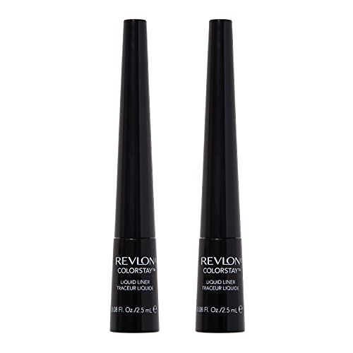 Revlon ColorStay Liquid Eyeliner Twin Pack, Waterproof, Smudgeproof, Longwear...