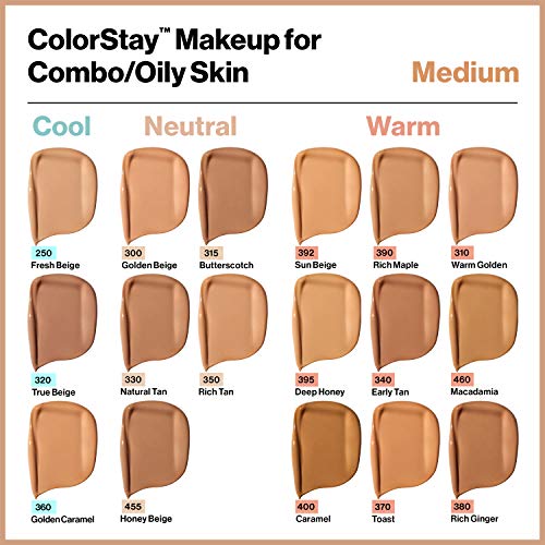 Revlon ColorStay Liquid Foundation Makeup for Combination/Oily Skin SPF 15, L...