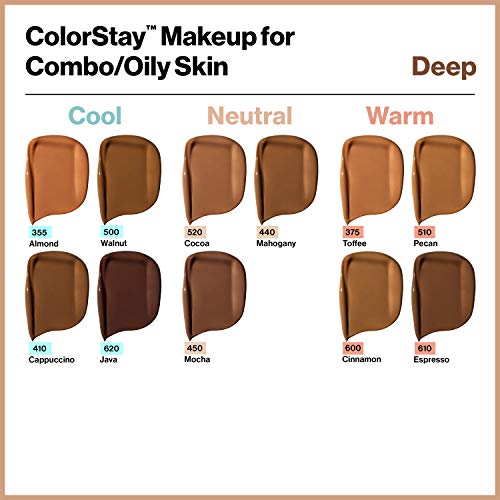 Revlon ColorStay Liquid Foundation Makeup for Combination/Oily Skin SPF 15, L...