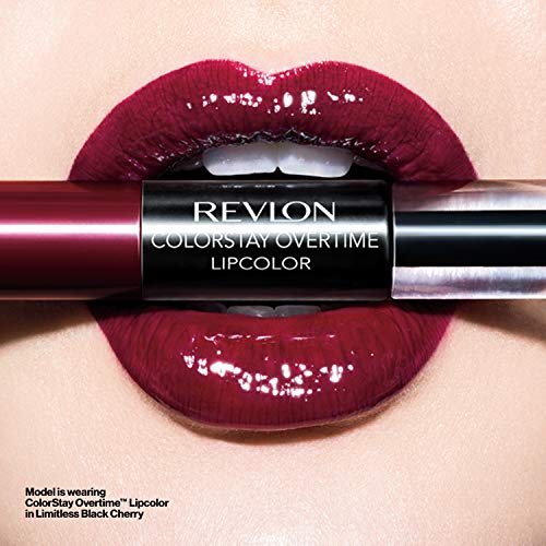 Revlon ColorStay Overtime Lipcolor, Dual Ended Longwearing Liquid Lipstick wi...