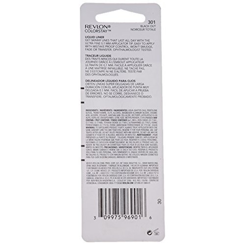 REVLON ColorStay Skinny Liquid Eyeliner, Waterproof, Smudgeproof, Longwearing...