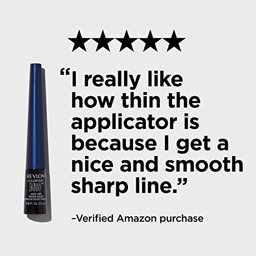 REVLON ColorStay Skinny Liquid Eyeliner, Waterproof, Smudgeproof, Longwearing...