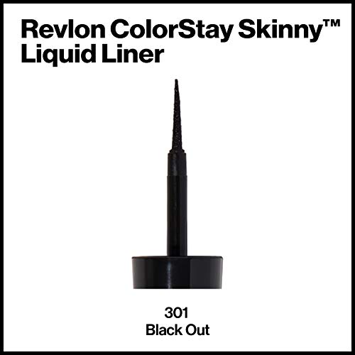 REVLON ColorStay Skinny Liquid Eyeliner, Waterproof, Smudgeproof, Longwearing...