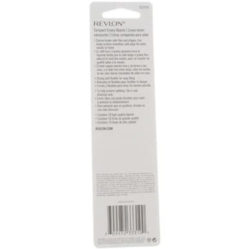 Revlon Compact Emery Board 10 ea (Pack of 4)