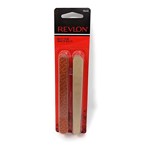 Revlon Compact Emery Boards Nail File, Dual Sided for Shaping and Smoothing F...