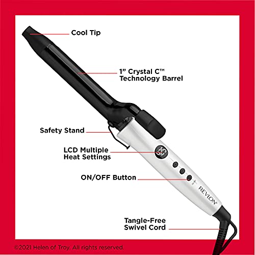 REVLON Crystal C + Ceramic Curling Iron, 1 inch