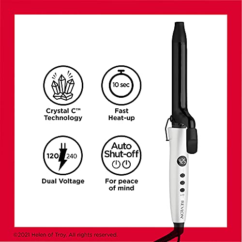 REVLON Crystal C + Ceramic Curling Iron, 1 inch