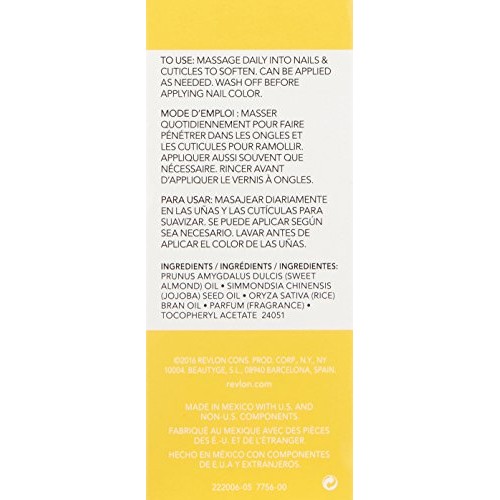 Revlon Essential Cuticle Oil, Nourishing Nail Care with Vitamin E, 0.5 oz