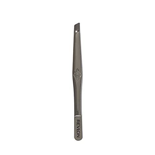 Revlon Multipurpose Slant Tip Tweezer, Eyebrow and Ingrown Hair Removal Makeu...