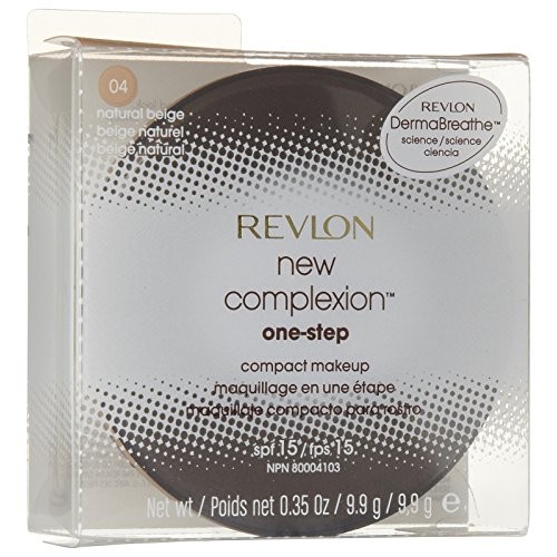 Revlon New Complexion One-Step Compact Makeup SPF 15, Natural Beige 04 .35 oz...