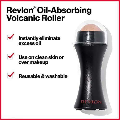 REVLON Oil-Absorbing Volcanic Face Roller, Reusable Facial Skincare Tool for ...